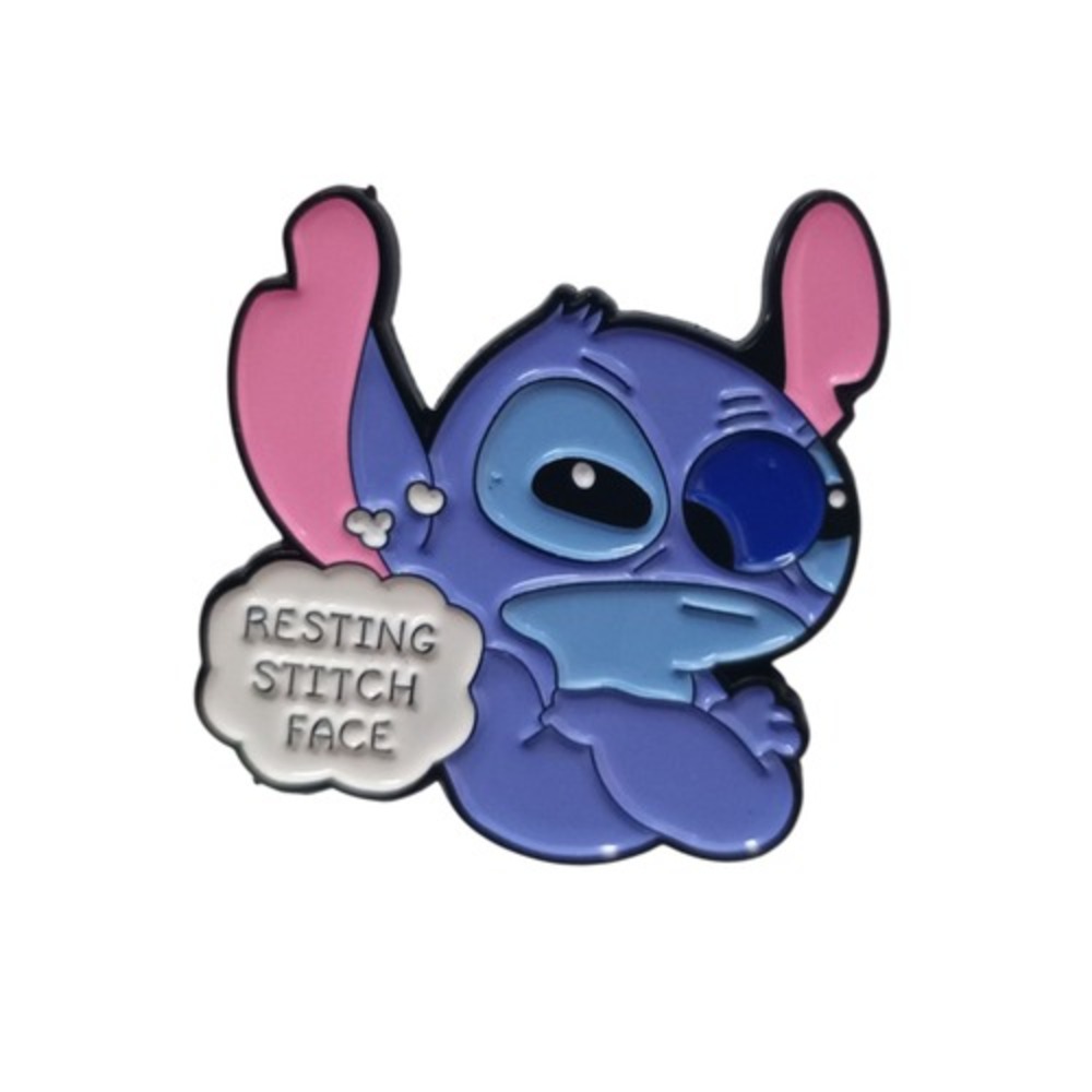 Disney Lilo & Stitch - Resting Stitch Face Character Enamel Pin